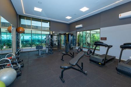 Apartamento à venda com 57m², 1 quarto e 2 vagas Apartamento à venda com 57m², 1 quarto e 2 vagasÁrea comum - Academia