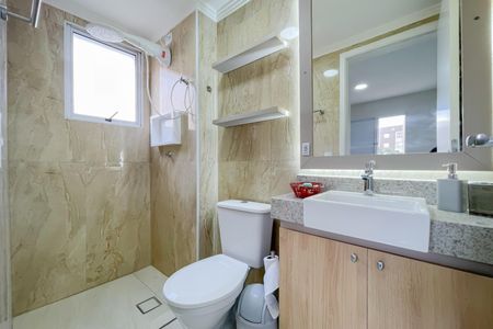 Casa de condomínio à venda com 54m², 2 quartos e 1 vagaBanheiro da Suíte