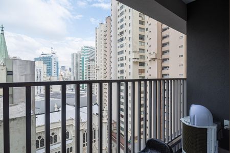 Varanda do Quarto de kitnet/studio para alugar com 1 quarto, 20m² em Consolação, São Paulo