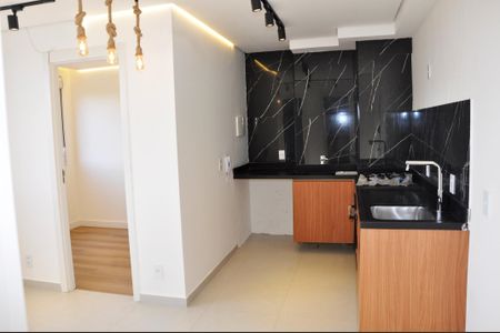 Apartamento para alugar com 38m², 2 quartos e sem vaga Apartamento para alugar com 38m², 2 quartos e sem vagaDetalhe - Cozinha Americana