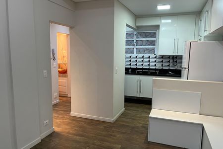 Sala de apartamento para alugar com 1 quarto, 40m² em Gonzaga, Santos