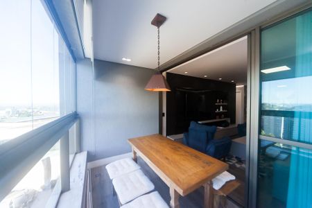 Varanda da Sala de apartamento à venda com 2 quartos, 92m² em Vila Castela, Nova Lima