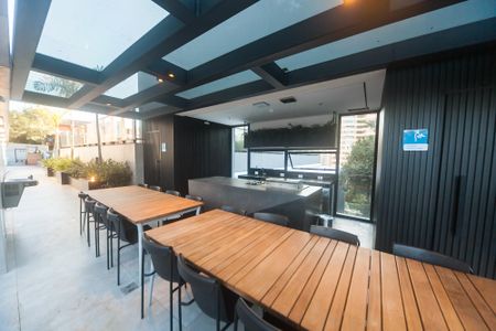 Área comum - Churrasqueira de apartamento para alugar com 1 quarto, 43m² em Vale do Sereno, Nova Lima