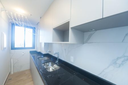 Cozinha de apartamento para alugar com 1 quarto, 42m² em Vale do Sereno, Nova Lima