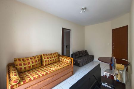Sala de apartamento para alugar com 1 quarto, 50m² em Canto do Forte, Praia Grande