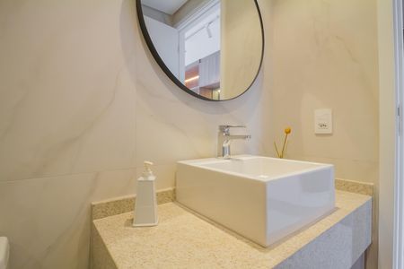 Banheiro de kitnet/studio à venda com 1 quarto, 32m² em Vila Gomes Cardim, São Paulo