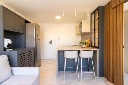 Sala/Cozinha de kitnet/studio à venda com 1 quarto, 27m² em Guabirotuba, Curitiba