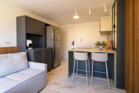 Sala/Cozinha de kitnet/studio à venda com 1 quarto, 27m² em Guabirotuba, Curitiba