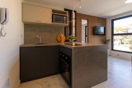 Sala/Cozinha de kitnet/studio à venda com 1 quarto, 27m² em Guabirotuba, Curitiba