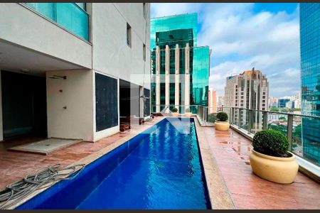 Área comum - Piscina de apartamento para alugar com 1 quarto, 62m² em Itaim Bibi, São Paulo
