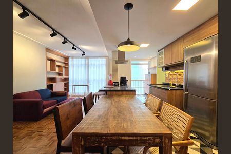 Cozinha de apartamento para alugar com 1 quarto, 84m² em Jardim Paulista, São Paulo