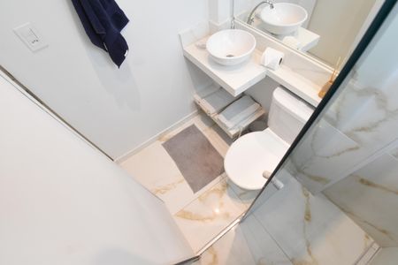 Studio para alugar com 32m², 1 quarto e sem vagaBanheiro da Suíte