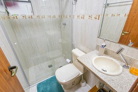 banheiro de apartamento para alugar com 2 quartos, 46m² em Santa Amelia, Belo Horizonte