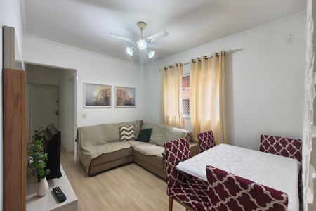 Sala de apartamento para alugar com 1 quarto, 48m² em Guilhermina, Praia Grande