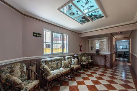 Hall de entrada de apartamento para alugar com 1 quarto, 48m² em Guilhermina, Praia Grande