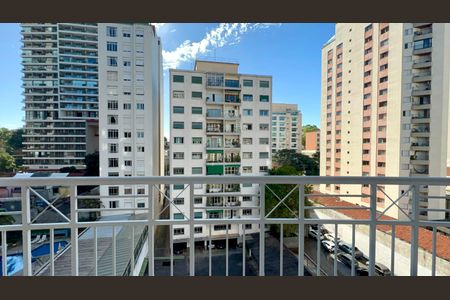 Vista da varanda da sala de apartamento para alugar com 2 quartos, 51m² em Pinheiros, São Paulo