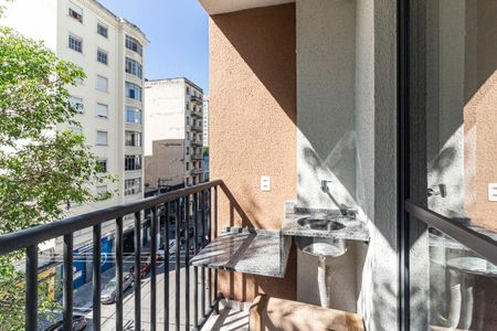 Varanda da Sala de apartamento para alugar com 2 quartos, 44m² em Campos Elíseos, São Paulo