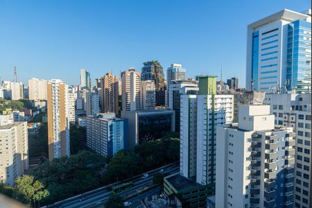 Área comum - Vista da Piscina de kitnet/studio à venda com 1 quarto, 29m² em Bela Vista, São Paulo