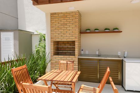 Área comum - Churrasqueira de apartamento para alugar com 1 quarto, 32m² em Todos Os Santos, Rio de Janeiro