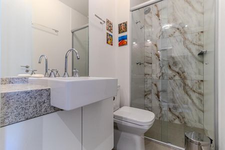 Studio para alugar com 24m², 1 quarto e sem vaga Studio para alugar com 24m², 1 quarto e sem vagaBanheiro