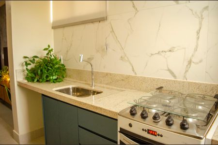 Cozinha de apartamento para alugar com 1 quarto, 58m² em Setor Central, Goiânia