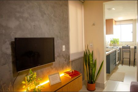 Sala de apartamento para alugar com 1 quarto, 58m² em Setor Central, Goiânia