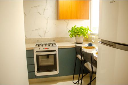 Cozinha de apartamento para alugar com 1 quarto, 58m² em Setor Central, Goiânia