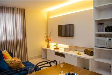 Sala de apartamento para alugar com 1 quarto, 58m² em Setor Central, Goiânia