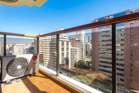 Sala - Varanda de apartamento à venda com 1 quarto, 43m² em Cerqueira César, São Paulo