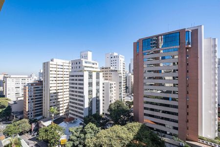 Sala - Vista de apartamento à venda com 1 quarto, 43m² em Cerqueira César, São Paulo