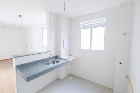 Cozinha de apartamento à venda com 2 quartos, 45m² em Paquetá, Belo Horizonte