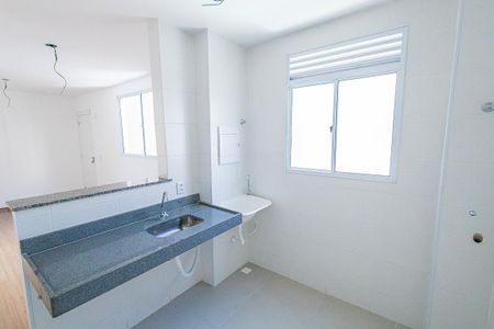 Cozinha de apartamento à venda com 2 quartos, 45m² em Paquetá, Belo Horizonte