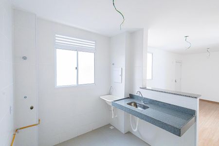 Cozinha de apartamento à venda com 2 quartos, 45m² em Paquetá, Belo Horizonte