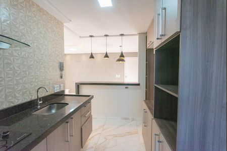 Cozinha de apartamento para alugar com 2 quartos, 49m² em Parque Dom Pedro Ii, Campinas