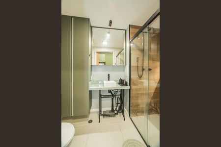 Studio para alugar com 37m², 1 quarto e sem vaga Studio para alugar com 37m², 1 quarto e sem vagaBanheiro