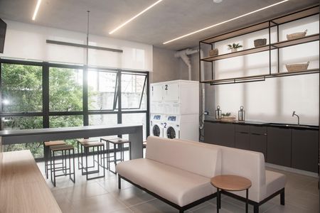 Studio para alugar com 30m², 1 quarto e 1 vagaÁrea comum - Lavanderia