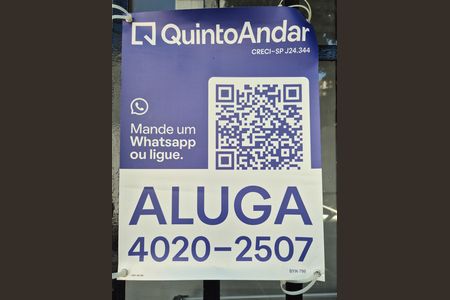 Fachada - Placa de kitnet/studio para alugar com 1 quarto, 25m² em Vila Olímpia, São Paulo