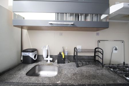 Cozinha de kitnet/studio para alugar com 1 quarto, 25m² em Vila Olímpia, São Paulo