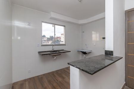 Cozinha e Área de Serviço de apartamento para alugar com 2 quartos, 54m² em Jaqueline, Belo Horizonte