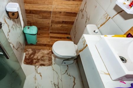 Banheiro de casa à venda com 3 quartos, 80m² em Trevo, Belo Horizonte