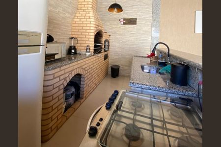 Churrasqueira de casa de condomínio para alugar com 4 quartos, 191m² em Ponta Grossa, Maricá