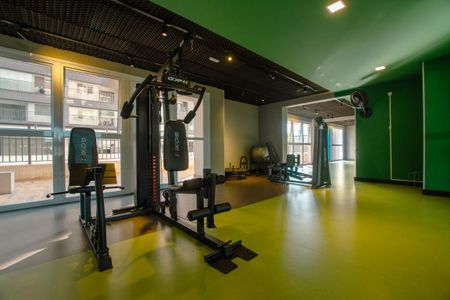 Studio para alugar com 31m², 1 quarto e sem vaga Studio para alugar com 31m², 1 quarto e sem vagaACADEMIA