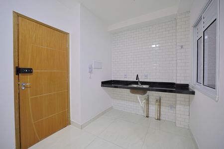 Cozinha e Área de Serviço de kitnet/studio para alugar com 1 quarto, 17m² em Vila Esperança, São Paulo