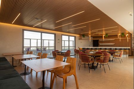 Área comum - Bar Sky Lounge de kitnet/studio para alugar com 1 quarto, 32m² em Jardim das Acacias, São Paulo