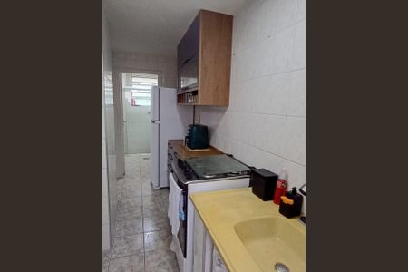Cozinha de apartamento para alugar com 1 quarto, 40m² em Guilhermina, Praia Grande