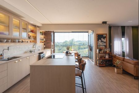 Cozinha de apartamento à venda com 2 quartos, 77m² em Swiss Park, Campinas