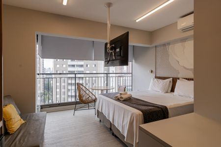 Studio de kitnet/studio para alugar com 1 quarto, 25m² em Indianópolis, São Paulo