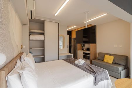 Studio de kitnet/studio para alugar com 1 quarto, 25m² em Indianópolis, São Paulo