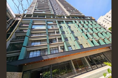 Fachada do Prédio de kitnet/studio para alugar com 1 quarto, 22m² em Santo Amaro, São Paulo