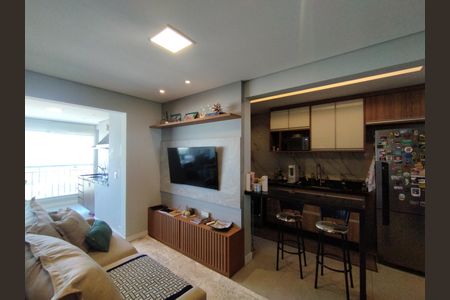 Sala  de apartamento à venda com 3 quartos, 96m² em Vila Brasilio Machado, São Paulo